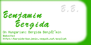 benjamin bergida business card